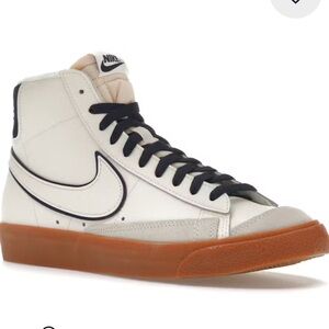 NWT Nike High-Top Sneakers in White and Black with Gum Soles